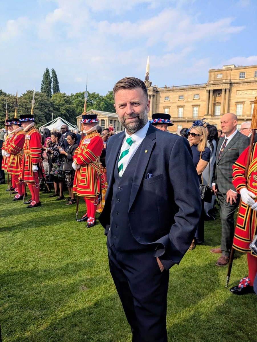 BPAFCOfficial's tweet photo. A proud moment for our club! 🏰👑

Huge congratulations to our Community Director, Mathew Everett, on his invitation to the King’s Garden Party at Buckingham Palace.

Well-deserved recognition for your dedication to our community. Representing with the BPA tie! 🟢⚪️

#BPAFC https://t.co/IgvX3kZVMz