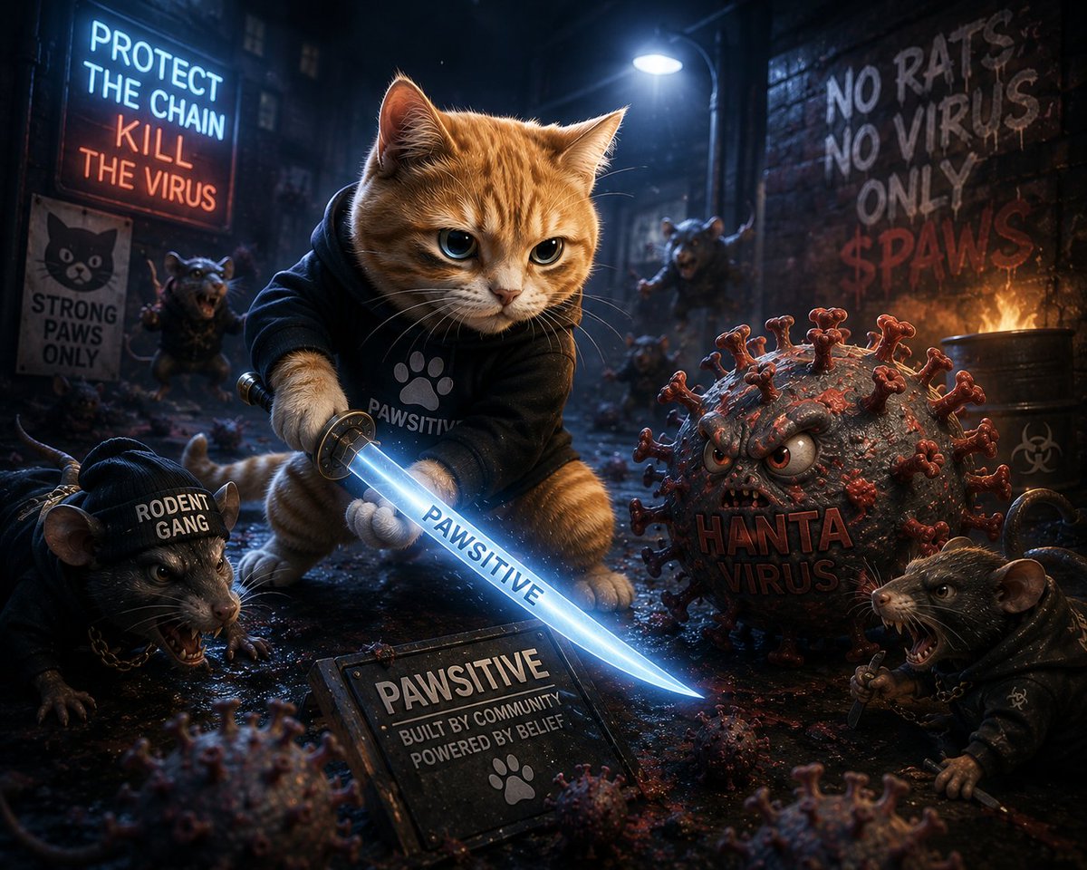 thewhitefil's tweet photo. A new guardian rises 🐱🛡️
Fighting Hanta Virus &amp; the Rat Army
Join the resistance. Join $Pawsitive 

#cz #elon #trump #hantavirus #corona #pumpfun https://t.co/zEgcVdYyU9