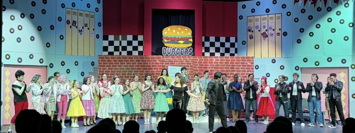 SkuttCatholic's tweet photo. Opening Night Success!!  A fabulous sold out show of Grease: School Version on Friday night brought the house down!  

There are two more performances.  Saturday at 7 and Sunday at 2.  Get your tickets now before it sells out! https://t.co/Vc39GPkW8N https://t.co/1ZPJp2NCc9