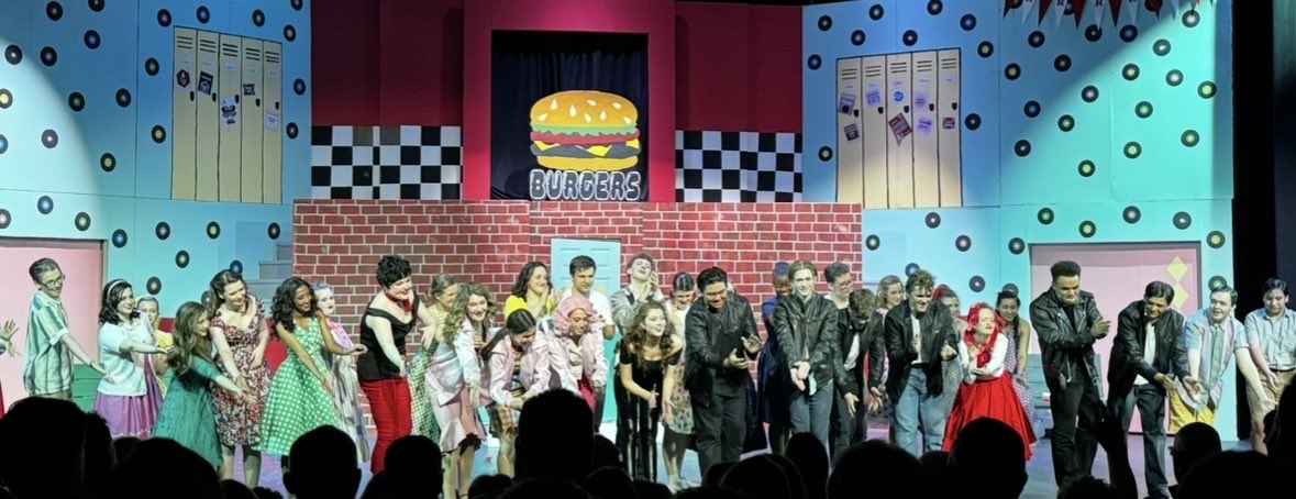 SkuttCatholic's tweet photo. Opening Night Success!!  A fabulous sold out show of Grease: School Version on Friday night brought the house down!  

There are two more performances.  Saturday at 7 and Sunday at 2.  Get your tickets now before it sells out! https://t.co/Vc39GPkW8N https://t.co/1ZPJp2NCc9