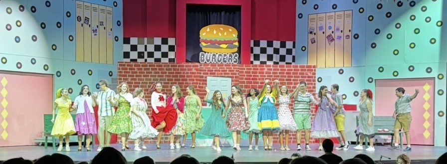 SkuttCatholic's tweet photo. Opening Night Success!!  A fabulous sold out show of Grease: School Version on Friday night brought the house down!  

There are two more performances.  Saturday at 7 and Sunday at 2.  Get your tickets now before it sells out! https://t.co/Vc39GPkW8N https://t.co/1ZPJp2NCc9