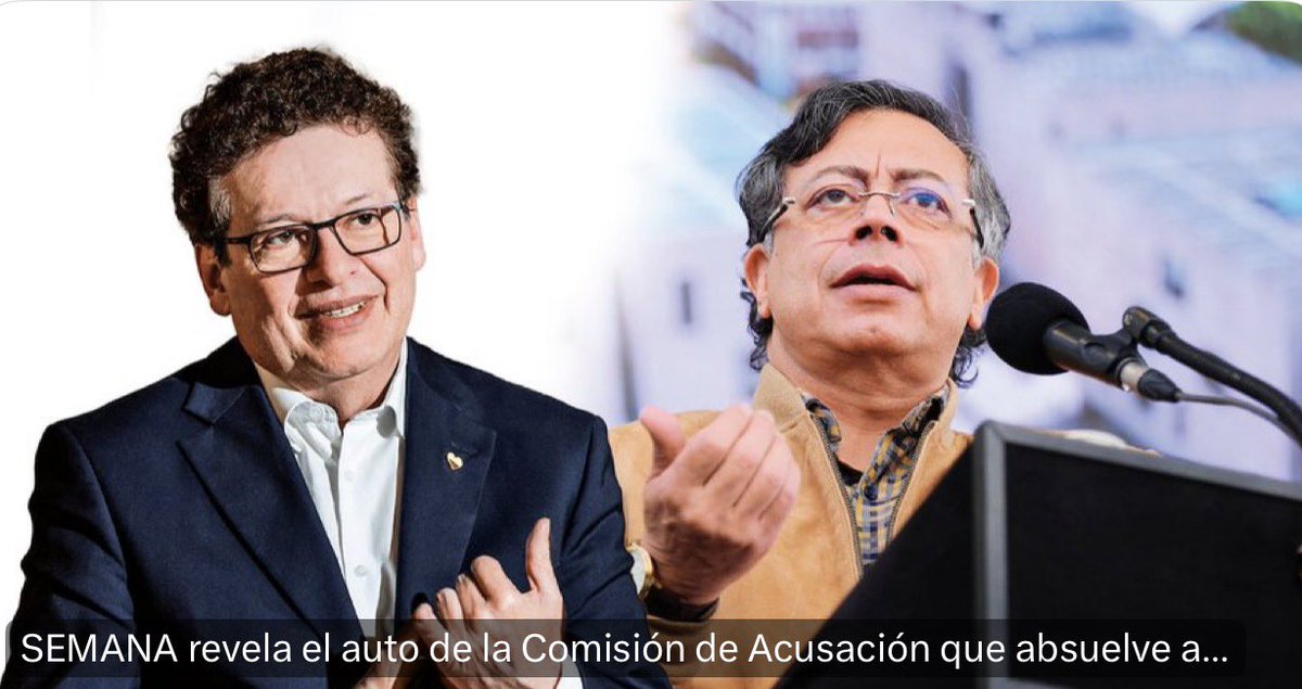 🚨 ¿ABSOLUCIÓN… O BLINDAJE POLÍTICO?

SEMANA revela que la Comisión de Acusación buscaría absolver penalmente a Gustavo Petro por la presunta violación de topes y financiación irregular de campaña.

Y lo más grave:
los testimonios de Laura Sarabia y Ricardo Roa serían clave para