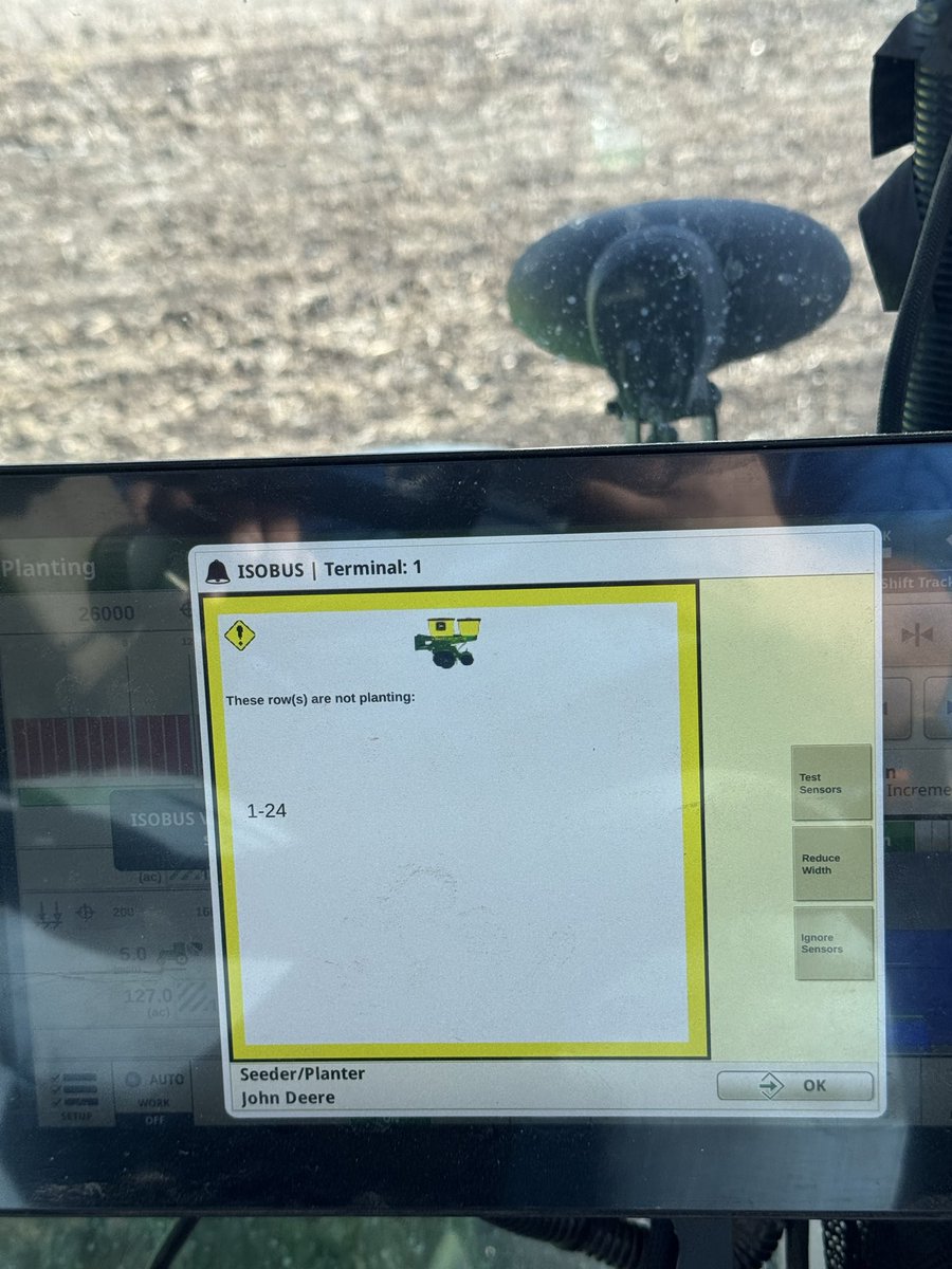 CalebWiest's tweet photo. Anyone know if I can disable this warning? We run a 20/20 on the planter so if I have failure I see it there https://t.co/AWqtx8L6Qp