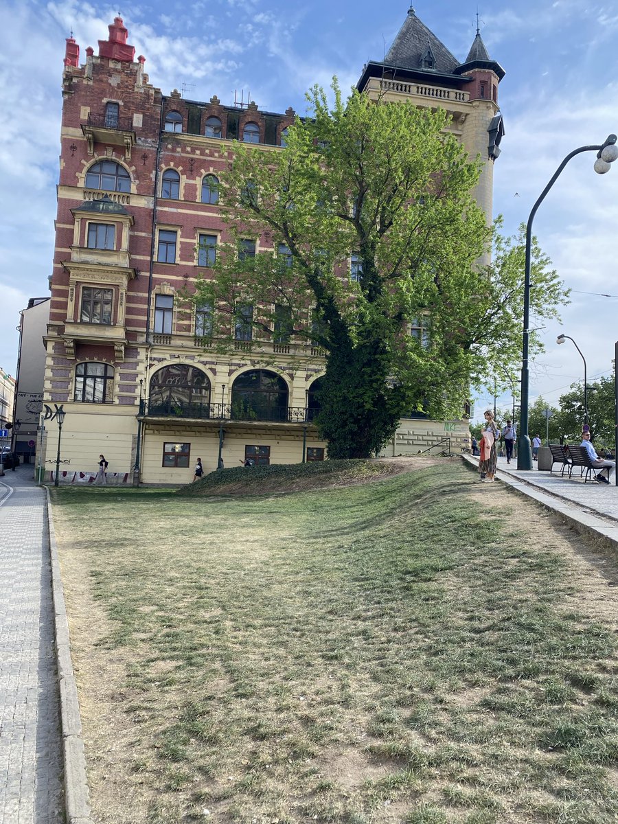 PragueMaticMess's tweet photo. Place your bets: how long until the grass at Karlovy Lázně turns into something like Jiráskovo náměstí? https://t.co/BTg0P7ltbv