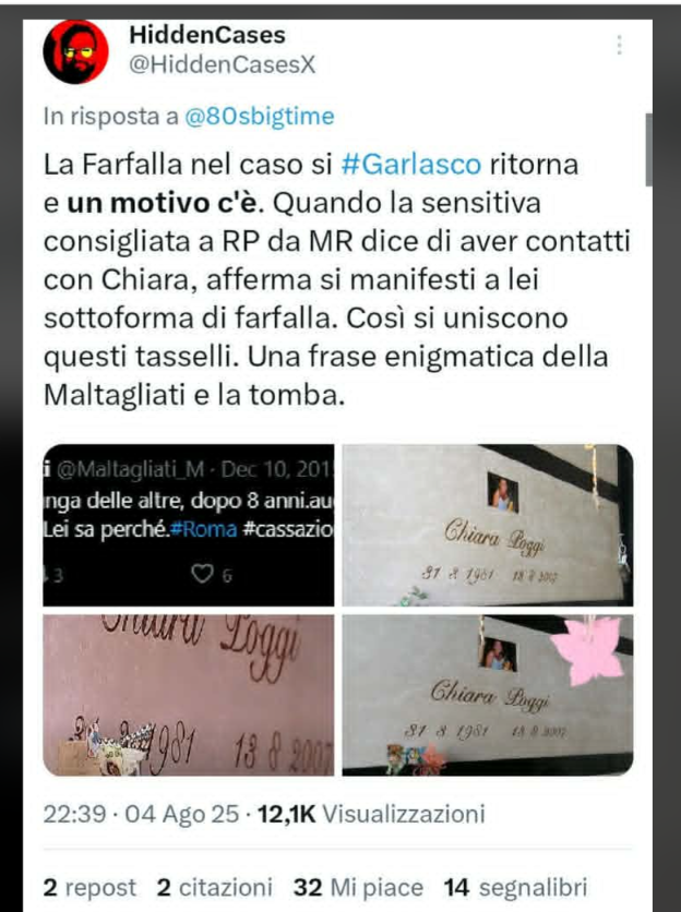 NbaInsiderITA's tweet photo. #garlasco
c'è troppo materiale sulle #farfalle
tornate alla ribalta grazie all' intercettazione che inchioda la MALTAGLIATI di 4grado
su YT trovate pezzi di video di Eizen e Piras di 1 anno fa
nella foto1 un quiz che Marco Poggi faceva spesso nel suo sito preferito ... #Monarch https://t.co/58zVqsAXma