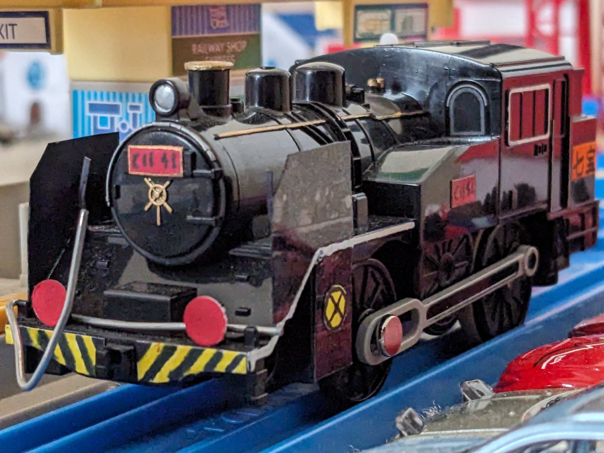 C61Shi's tweet photo. 七宝のじょえんばん
Shippou's Smoke Deflectors
#改造プラレール #プラレール #Plarail #Trackmaster https://t.co/77tStHcnov