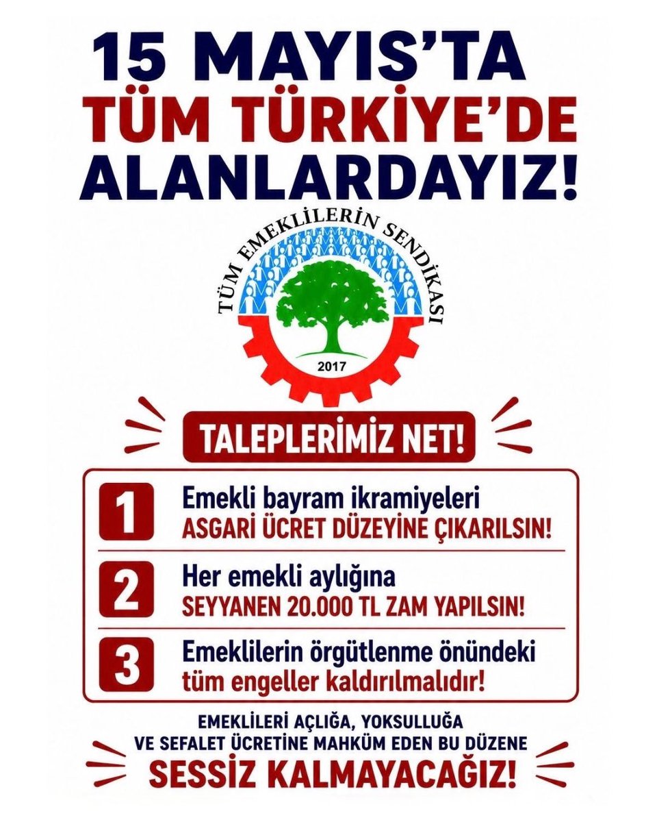 teskonya's tweet photo. Tüm şube ve temsilciliklerimizi, üyelerimizi, halkımızı 15 Mayıs’ta bulundukları illerde gerçekleştirilecek basın açıklamalarına ve eylemlere güçlü biçimde katılmaya çağırıyoruz. 

İnsanca yaşam, demokratik bir ülke ve onurlu bir gelecek için mücadeleyi büyüteceğiz! https://t.co/vhUxeAQpM6
