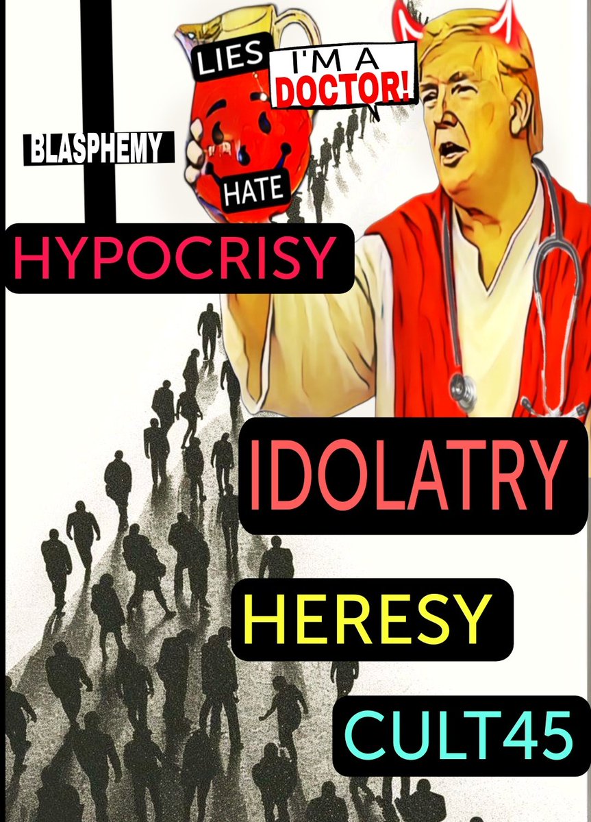RaquelS16774168's tweet photo. @Brcremer GOP/#47/MAGA🚨 THY NAME IS "HYPOCRISY"✓ AN UNHOLY ABOMINATION...."REAL HYPOCRITES" ✓ "FAKE CHRISTIANS" ✓ HELL IS EMPTY & ALL THE DEVILS ARE HERE... #Heresy #Idoltry #Sacrilegious #Trump #GOP #MAGA #PiousFrauds #Lies #Corrupt #Hate #Hypocrites https://t.co/2se1f49Euk