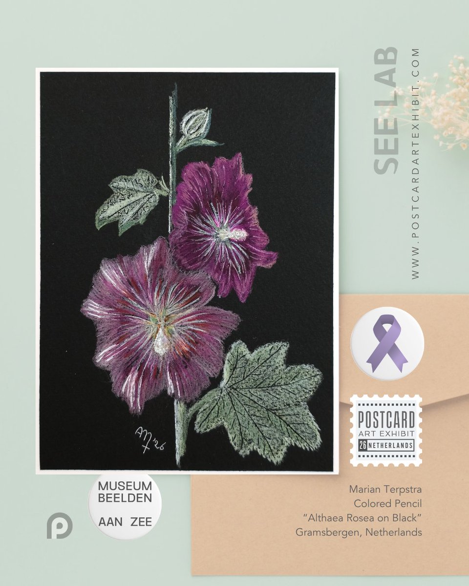 PAEartforacause's tweet photo. It's getting prepped for our catalog for #postcardartexhibit26! We support Blijft-je-Bij, an art program at Museum Beelden aan Zee designed for those affected by Alzheimer's. Thanks, Marian Terpstra (not on X) #postcardartexhibit #artistssupportingalzheimers #artforacause https://t.co/Jt9M43AYFi