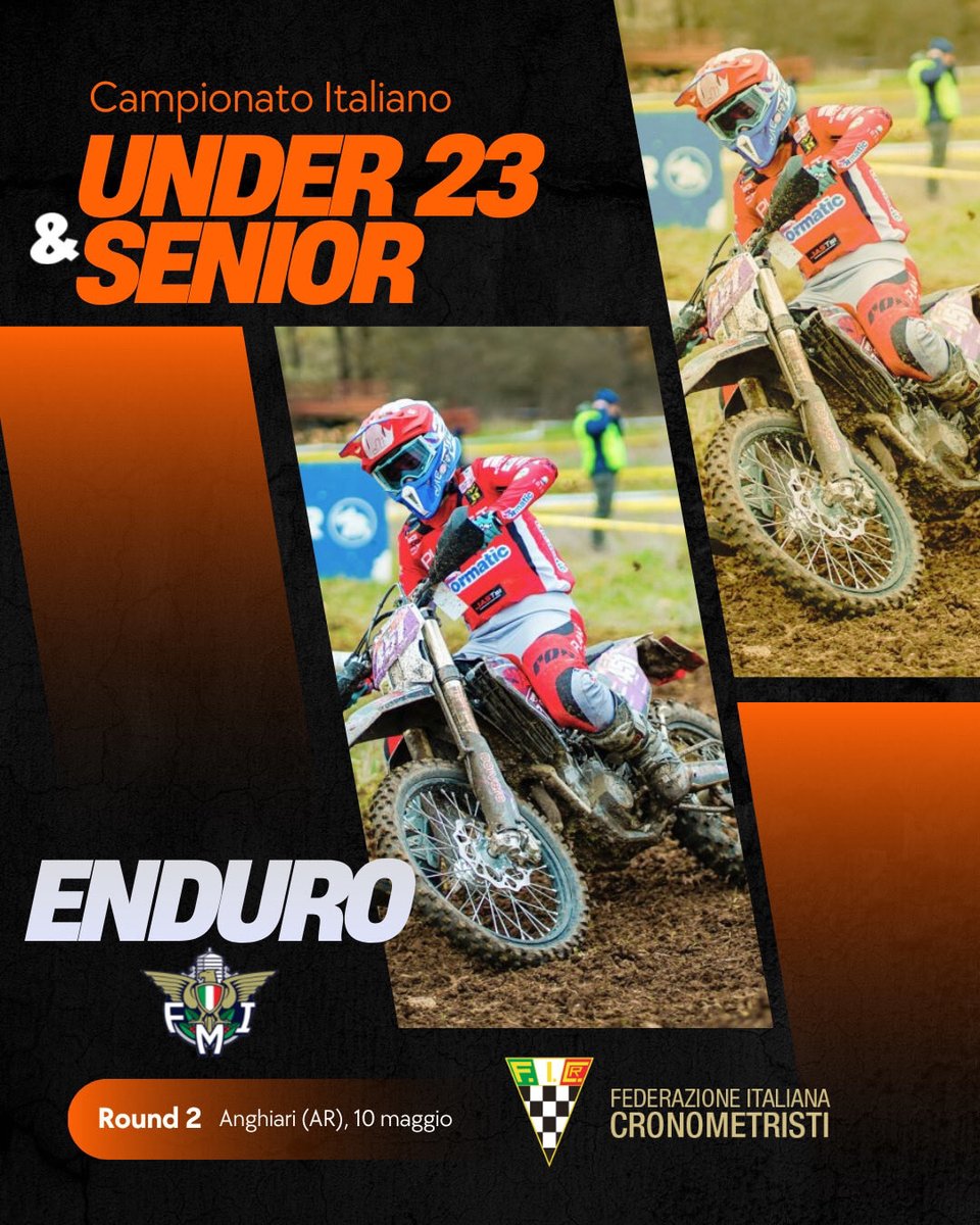federcronos's tweet photo. Il Campionato Italiano #Enduro Under23 &amp; Senior dopo il 1º round a Carsoli prosegue con il 2º domani ad Anghiari
Più di 250 piloti cercheranno di aggiudicarsi il successo affrontando 60km di percorso da ripetere tre volte.
📸 @federmoto 
#FICr #FMI #timing #cronometristi https://t.co/NOq77coJF4