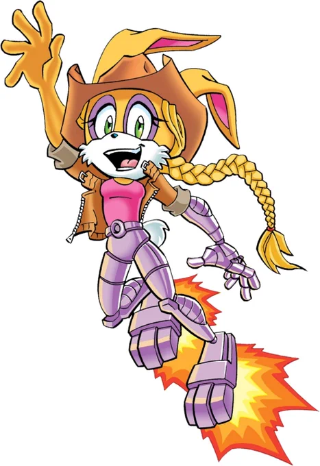 According to Archie's Sonic the Hedgehog Free Comic Book Day issue from 2012, during the brief time between the Genesis Wave and the Super Genesis Wave, Bunnie D'Coolette is stated to be Cream the Rabbit's cousin.