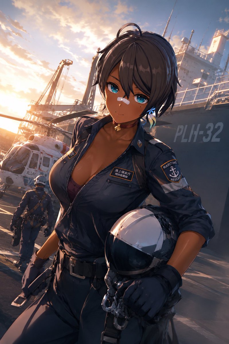 #カスタムキャスト
こっちもカッコいい！確かに海保にいて欲しい(  ⸝⸝⸝◜ᵕ◝ ⸝⸝⸝)