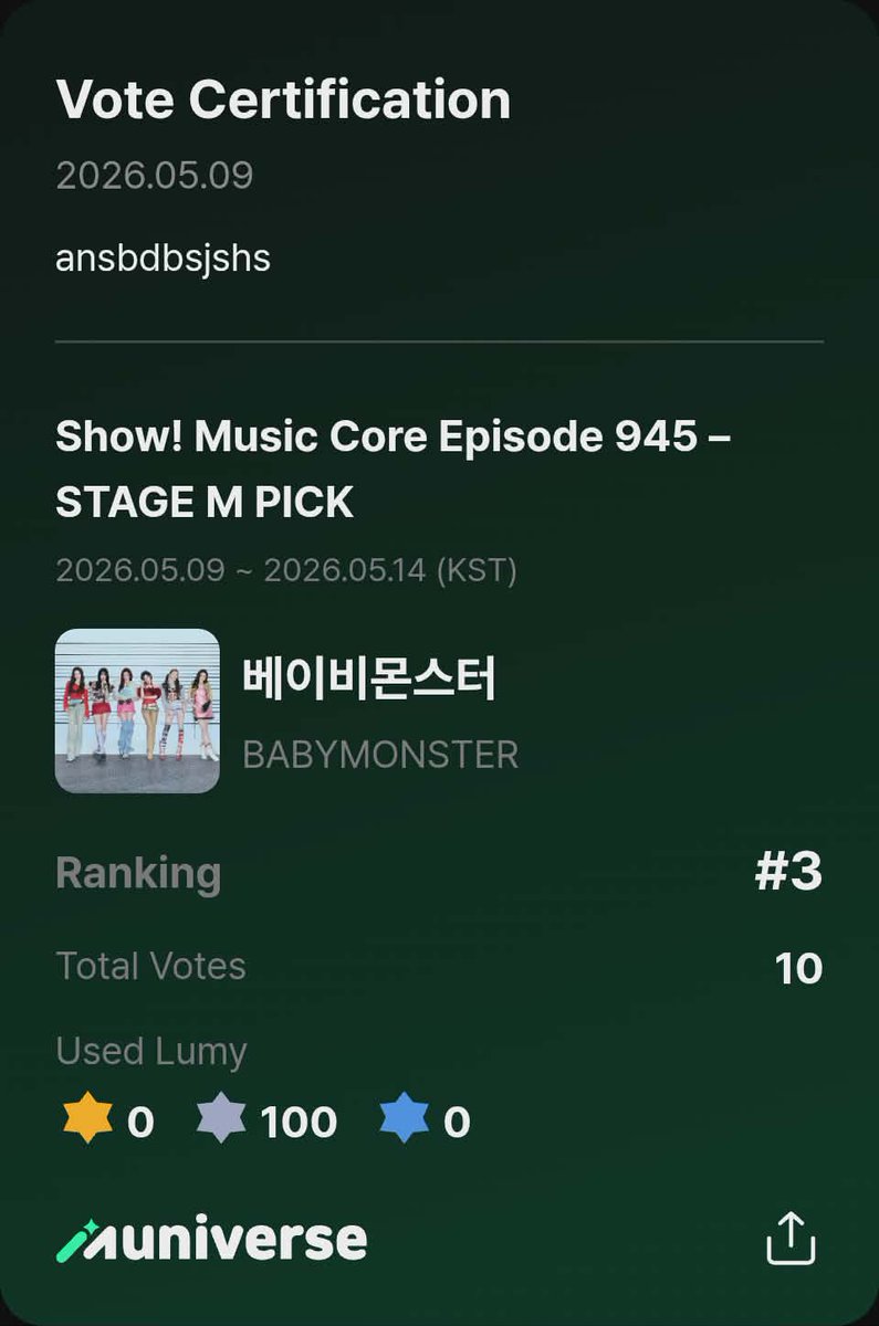 BABYMONSTER Voting Team tweet media