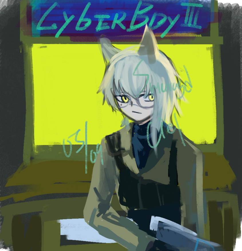 #アークナイツ版深夜の真剣お絵かき60分一本勝負
アオスタ　happybirthday!!