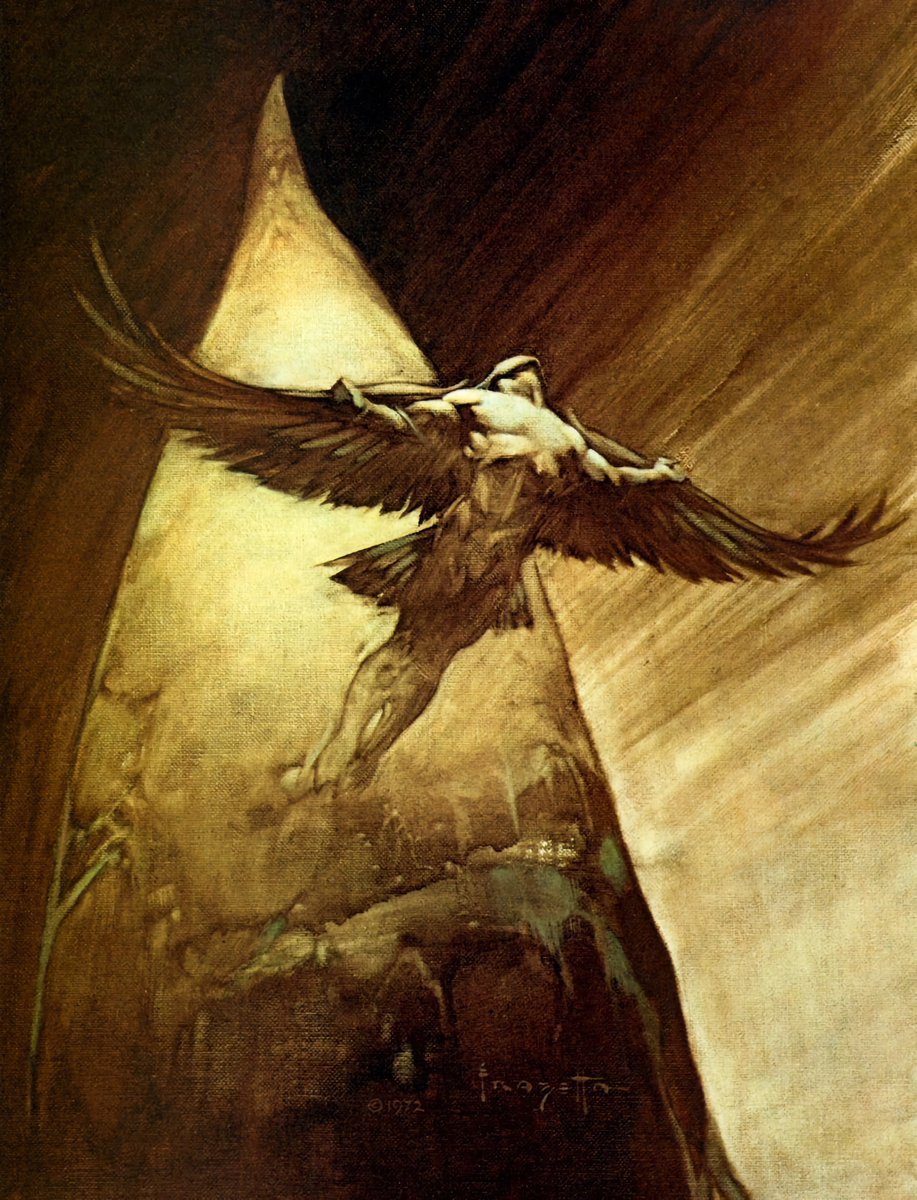 Flight of Icarus by Frank Frazetta, 1972