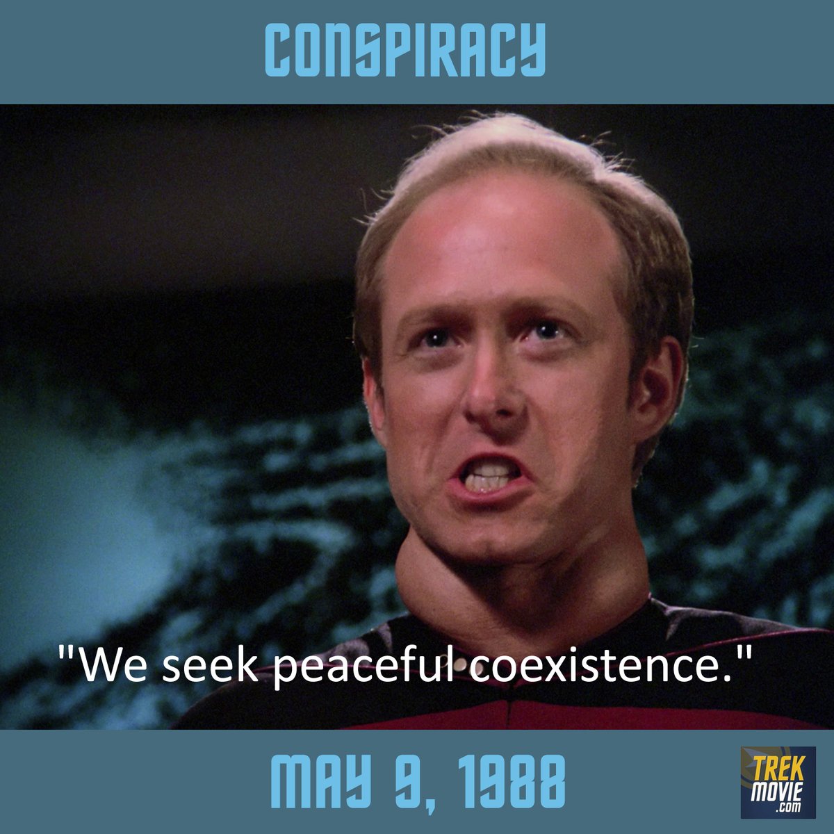 OTD, Star Trek: The Next Generation's "Conspiracy," with its unresolved ending that was never followed up on. Robert Schenkkan, who played Remmick, is a Pulitzer Prize-winning playwright and co-wrote the film Hacksaw Ridge.
#StarTrek