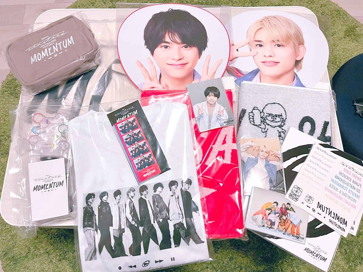 グッズ届いてた〜🙌🙌 可愛いですねぇ､､､ 推しのタオル買えてよかった