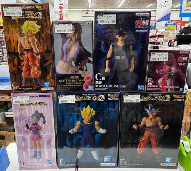 ドラゴンボール　ワンピースフィギュアなど　24体セット⑪ フィギュア入荷情報】 ただいま、下記のフィギュアを入荷致しました