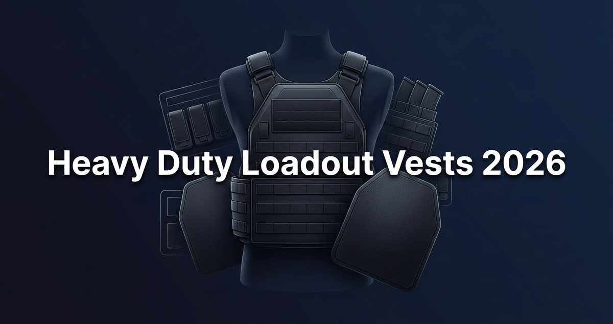 BodyArmorMega's tweet photo. If you need heavy duty load out vests for maximum equipment capacity, you already know that the wrong choice costs you more than money. A fully equipped tactical or SWAT officer typically carries between 40 and 60 pounds of gear. #LoadOut #MaxCapacity https://t.co/gYDm3KIGs0 https://t.co/xyF4lmVavY