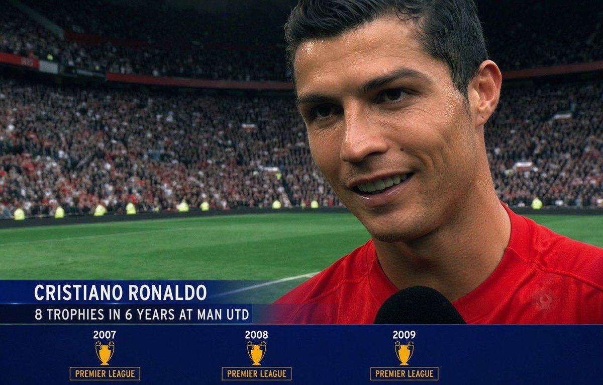 8 trophies in 6 years at United, three PL titles in a row…