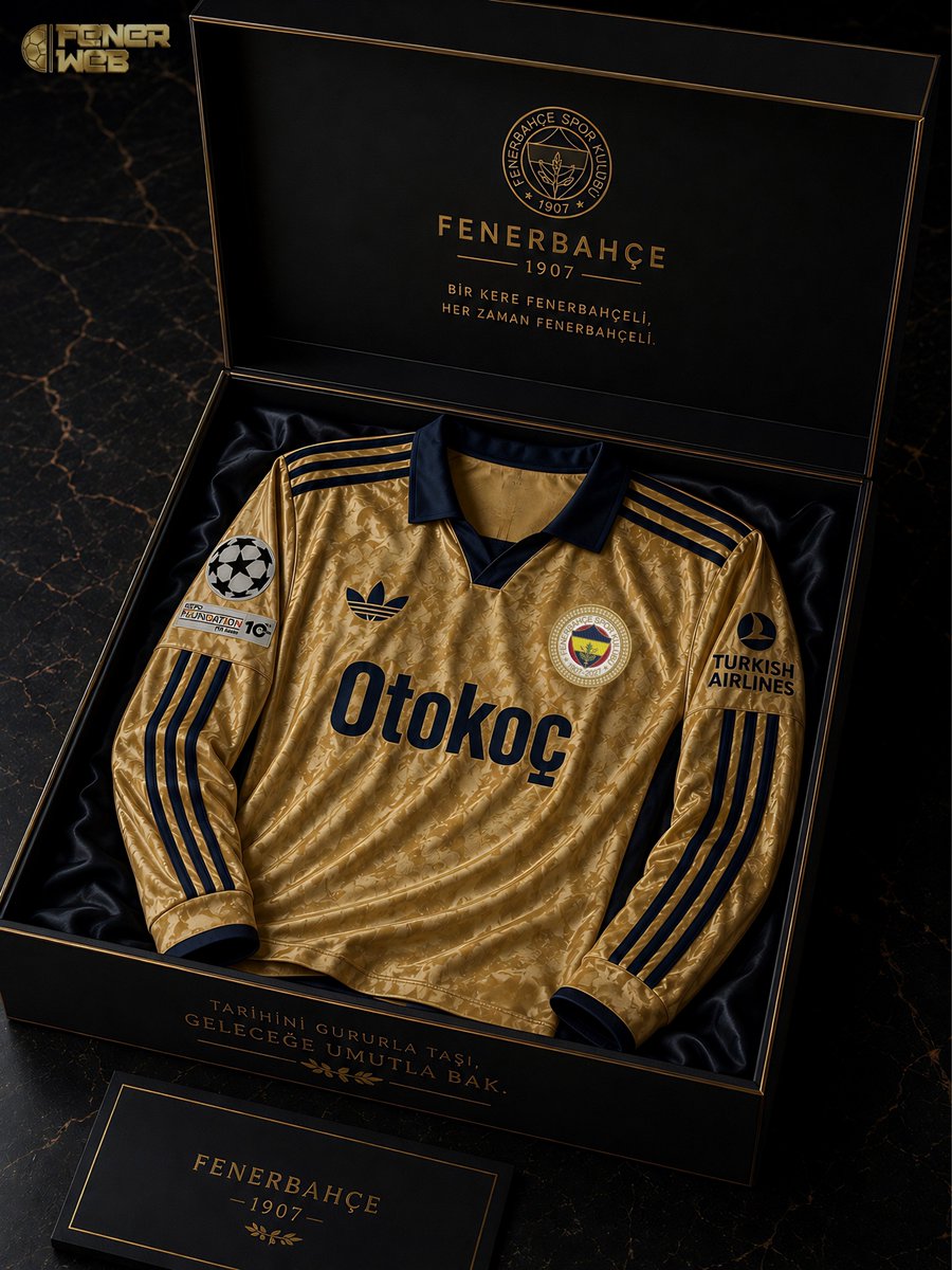 Fenerweb122's tweet photo. Fenerbahçe 120. Yıl Gold Konsept Forma. https://t.co/k8zR76BccC