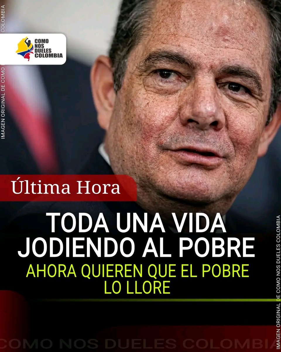 Irónico. Hay pobres llorando al coscorrón de German Vargas Lleras.