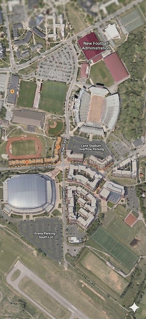 A completely theoretical mixed-use development map for Virginia Tech
