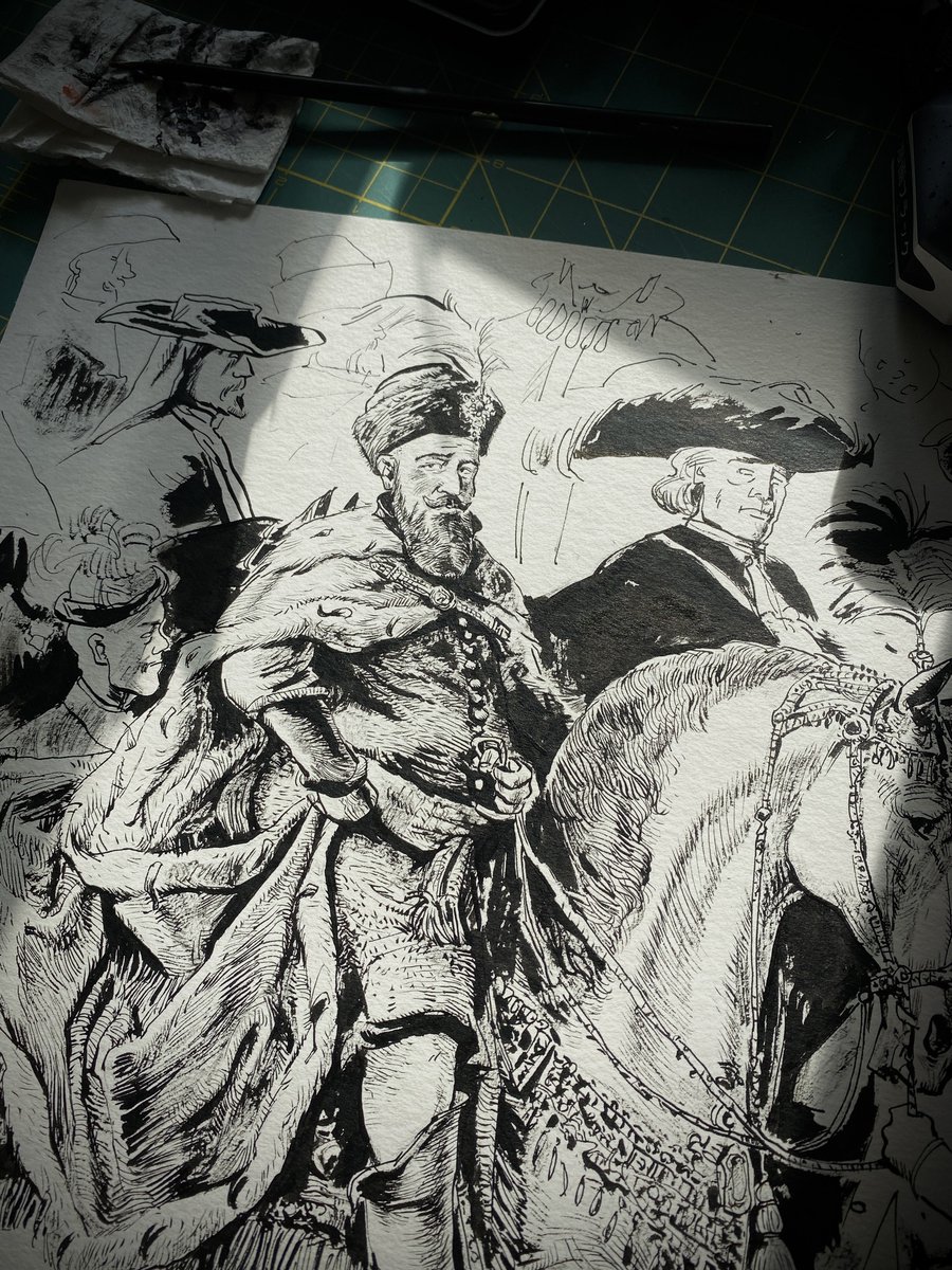 CzajkowskiART's tweet photo. Jerzy Ossoliński, moja ilustracja okładkowa do książki Ludwika Kubali. Wyd. Klinika Języka https://t.co/YqkThqAKzV