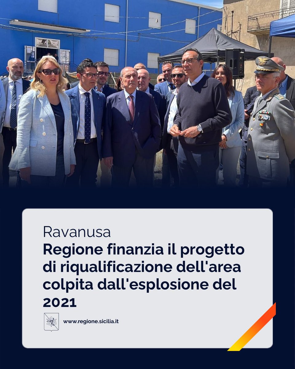 Regione_Sicilia's tweet photo. 🏘️ «Oggi presentiamo un piano di riqualificazione dell'area danneggiata dall'esplosione del 2021, che sarà restituita ai cittadini con un volto nuovo». Lo ha detto il presidente della #RegioneSiciliana @RenatoSchifani a #Ravanusa.

Leggi 🔗 https://t.co/UKdcnNw3Hr

#Sicilia https://t.co/C3svWua4xS