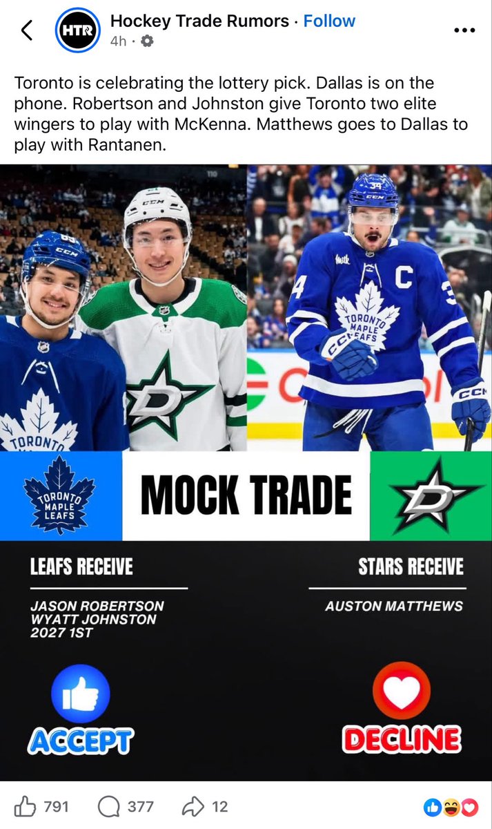 Bad Dallas Stars Takes tweet media