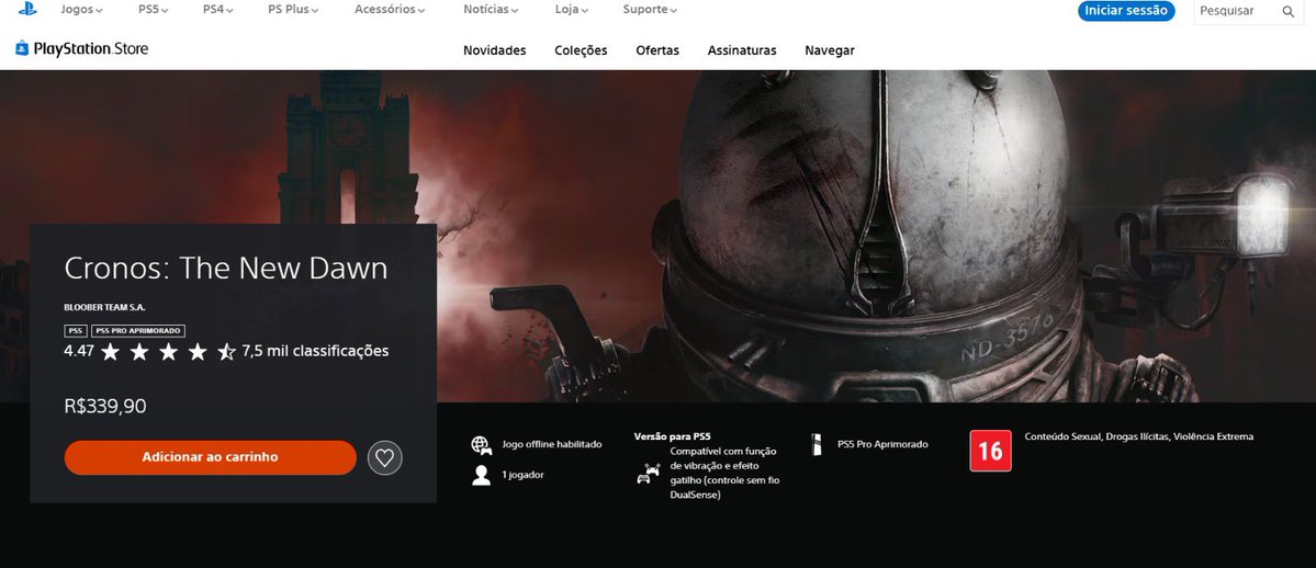 Todo dia um preço abusivo da PS Store Brasil tweet media