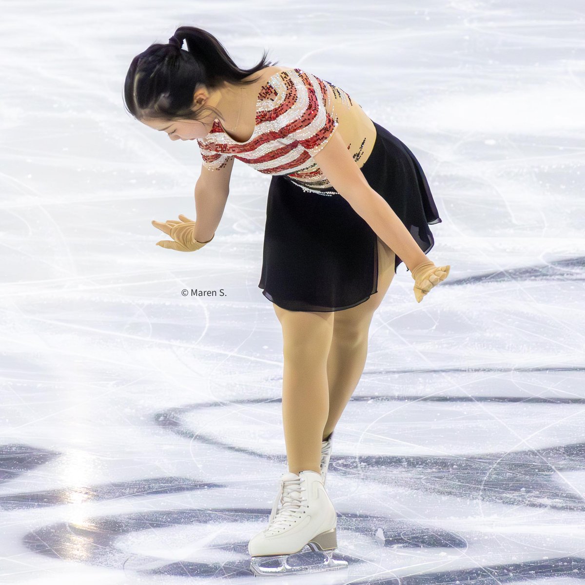 demtuppesseine's tweet photo. Grand Prix de France 2025 - Friday women SP practice - Ami Nakai 🇯🇵 #FigureSkating #GPFigure #GPFRA #GPdF #AmiNakai #NakaiAmi https://t.co/L7ryauyEik