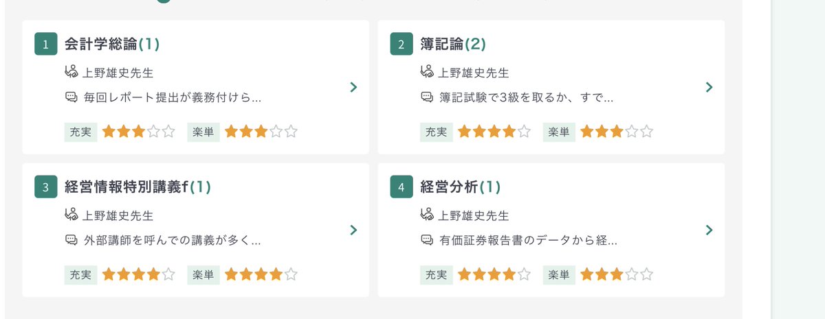 非落単認定がされている笑