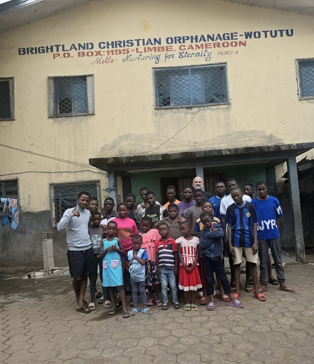 After my first visit to Brightland Christian Orphanage in Limbe, Cameroon, I posted that I wanted to make a bunch of money so I could afford to adopt—or at least provide for—a bunch of kids.

​Today, on my second visit, the kids adopted me. ❤️

​I am so excited to be a part of