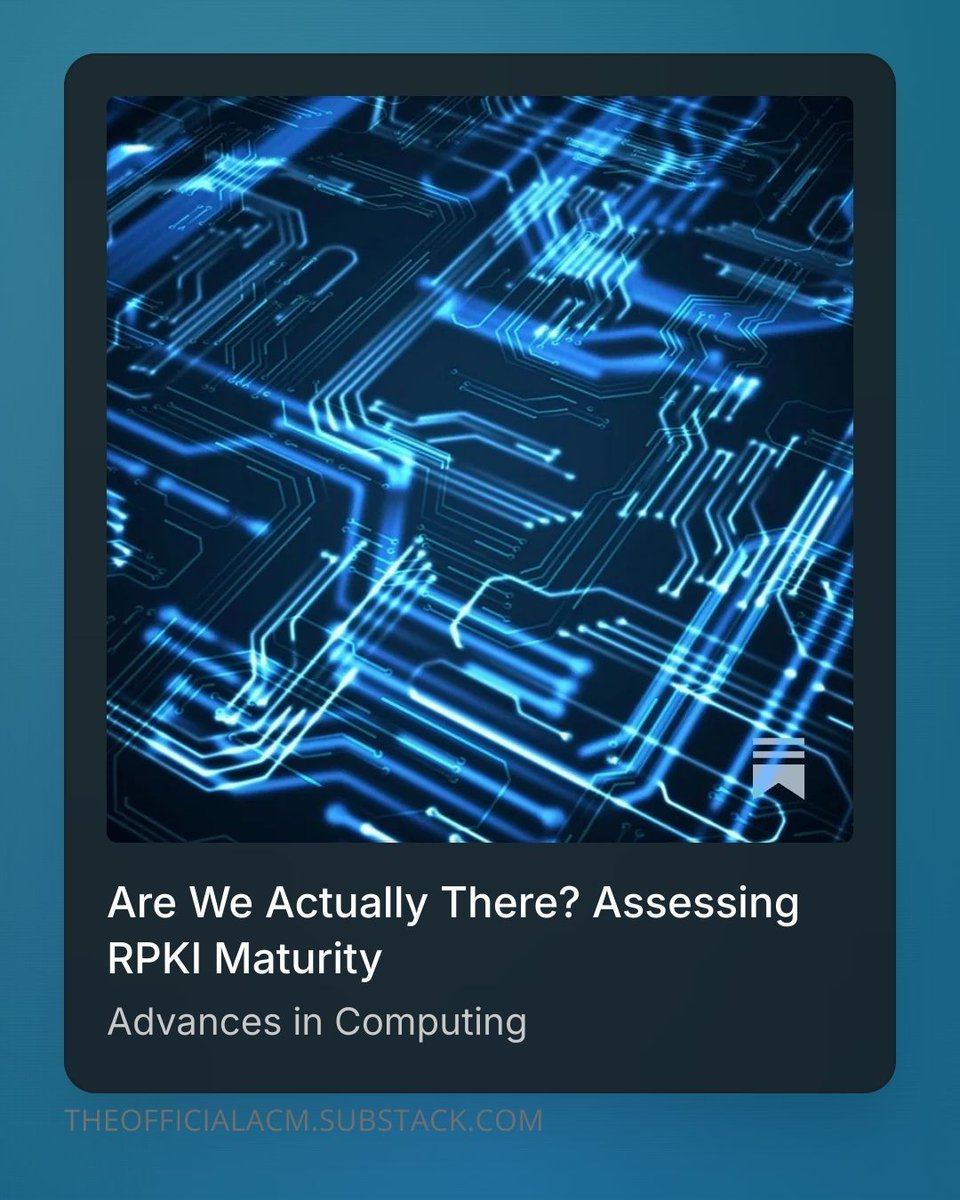 TheOfficialACM's tweet photo. In the latest issue of #AdvancesInComputing:

- Assessing RPKI
- Why phishing emails keep working on smart people
- The origins of GPU computing
and more stories from ACM Interactions.

Check it out: https://t.co/grJSi4FT3S https://t.co/d2vCpuToga