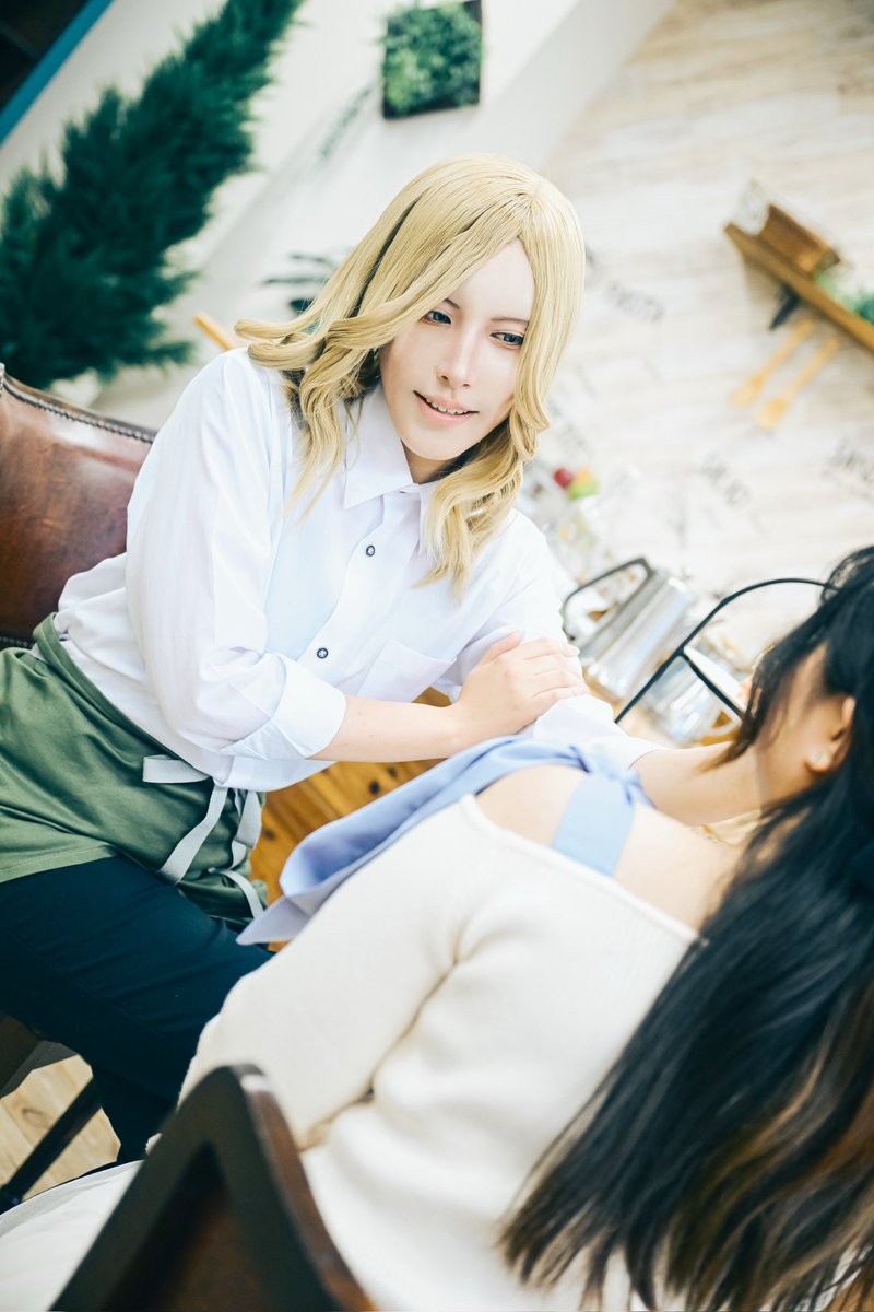 moconocos's tweet photo. 【cosplay / utpr】 ⚠︎夢要素
.
Camus
.

『クリームが付いてますよ、お嬢様』

.
photo:@Yoshinonn811 
studio: サンスタジオ門前仲町様
.
#EmotionalなCafeへようこそ https://t.co/dBftaoLMbQ
