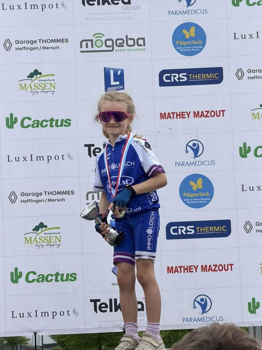 DucalSports's tweet photo. Festival Cycliste @UC_Dippach 🇱🇺
Bambi 1️⃣ 🚺
🥇Emmy Michels
Bambi 2️⃣ 🚺
🥇Giada Porrini Schmitt
🥈Anna Muller 
🥉Noémie Feiereisen
Bambi 3️⃣ 🚺
🥇Melina Fisch
🥈Mara Bierler
🥉Leni Hens https://t.co/asr39V2eeC