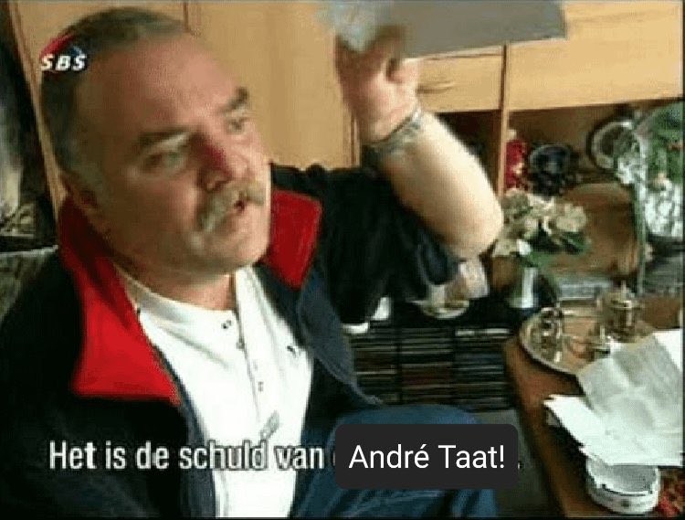 Aryanprincess1's tweet photo. @chrisklomp Het hep allemaal de schuld van André Taat! https://t.co/14oaxwC7E1
