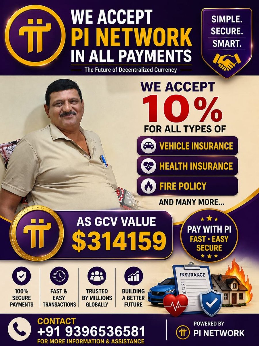🚀 Businesses are now embracing the power of for fast, secure, and smart payments! 🌍
Insurance, services, and real-world utility are expanding every day. The future of digital payments is here. 🔥💜

#PiNetwork #Crypto #Web3 #DigitalPayments #PiUtility #Blockchain
