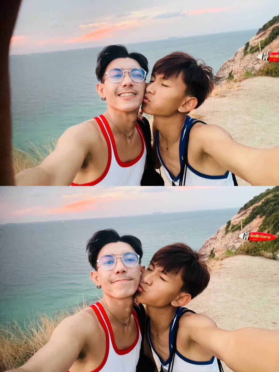 Dearpera's tweet photo. Lover ♥️💙🏖️
🌊⛰️ #ผาหน้ายักษ์ 
#sunset 🌄
🇹🇭 #thailand #pattayathailand 
#ชช https://t.co/07a0v1I0ri