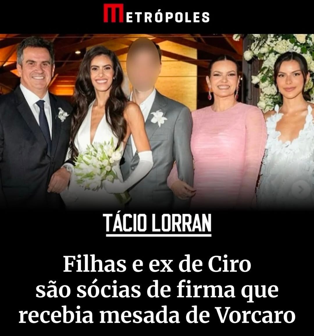 Não tinha mesada de R$ 300 mil para o filho do Lula, mas tem de R$ 300 a R$ 500 mil para as filhas do bolsonarista Ciro Nogueira.