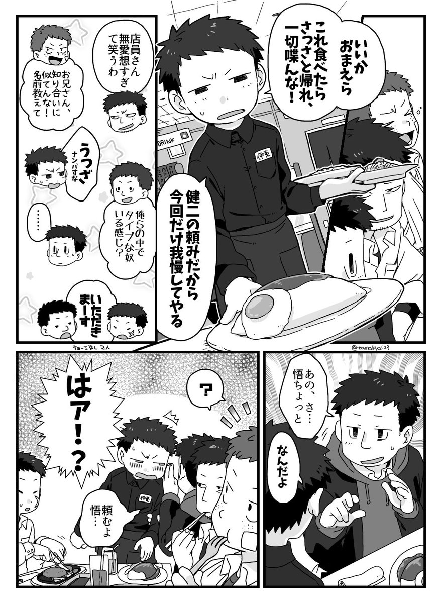 knst。バイト中のsts +かたぶんメンバー
⚠︎学パロ 