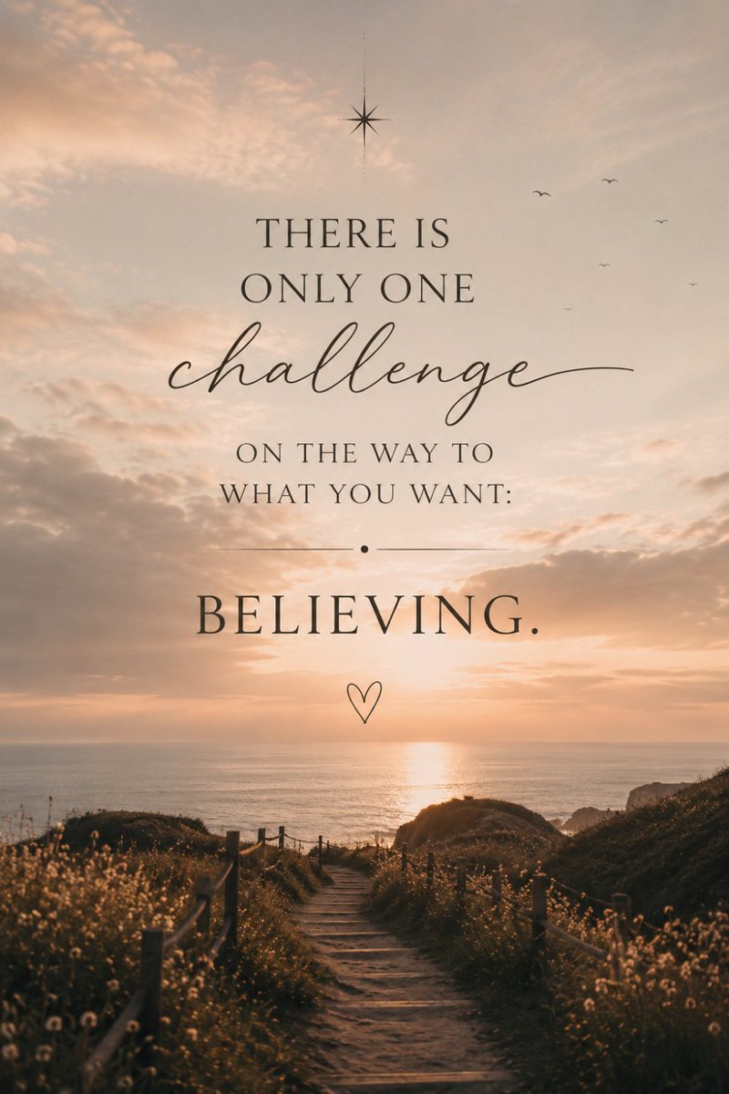 MrRedGloves's tweet photo. There’s only one real challenge between you and the life you want: believing you can reach it. ✨
Keep going. Even your smallest step counts. 🌅
#Motivation #SelfBelief #Mindset #DreamBig #Inspiration #PositiveVibes #HealingJourney #PinterestInspired #QuoteOfTheDay #BelieveInYourself
