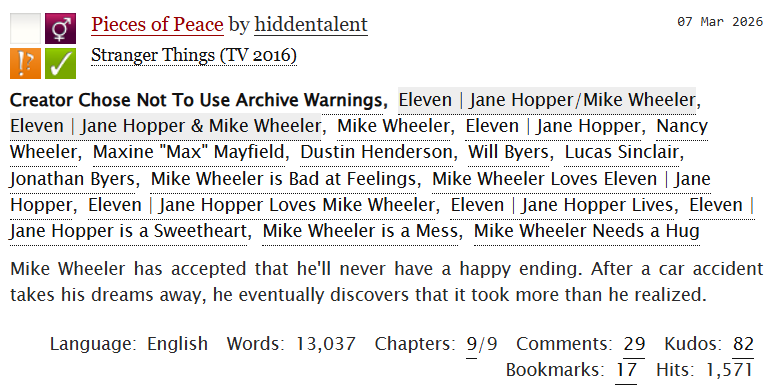 MilevenFics's tweet photo. #MilevenFicRec
Pieces of Peace
by hiddentalent
https://t.co/hDSs2YUiOs
#OneShot #PostS5 #Angst #HurtComfort https://t.co/nH2q1UI4NI