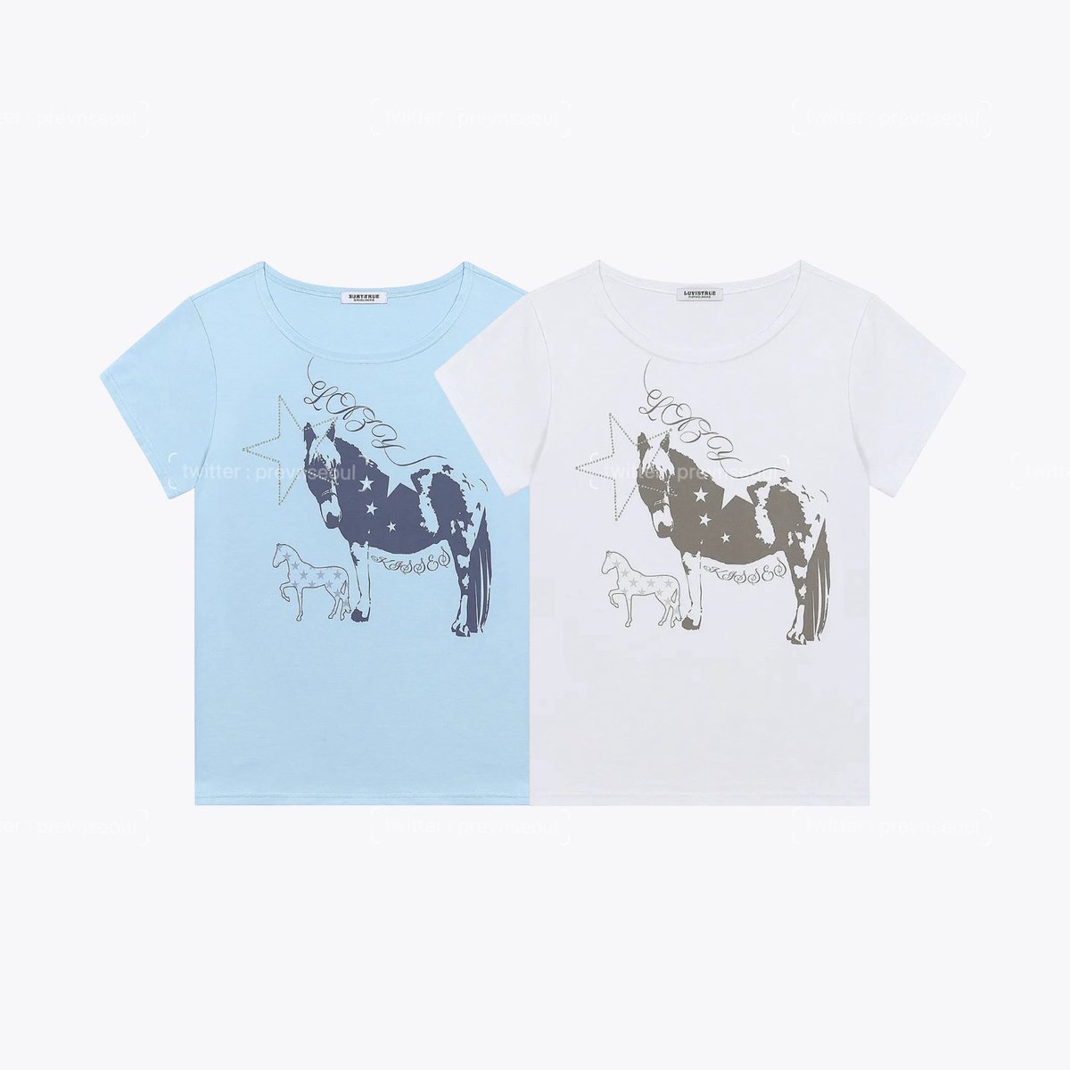 prevnseoul's tweet photo. ꒰ Pre ꒱ Luvistrue ⊹*⟡ 👱🏻‍♀️🩵🎠 ✩  ༘⋆｡

SY one-shoulder horse tee 
★ ลด 35% เหลือ 1150.- ส่งฟรี (มัดจำ 550.-) 

🛩️ ส่งกลับแอร์ ♡ รับพรีจนกว่าคูปองจะหมดค่ะ
#luvistrue #เสื้อluvistrue #พรีออเดอร์เกาหลี https://t.co/6kTmwQs9rN