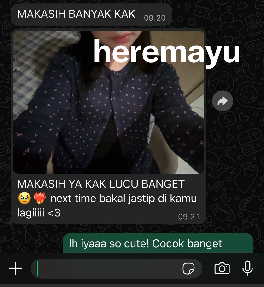 heremayu's tweet photo. Cust Testimoni ✨ https://t.co/qFyGicqdbw