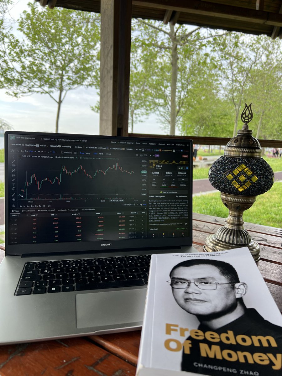 listingntm's tweet photo. Even with Istanbul’s cloudy skies, the light is still on. 

While the market chops sideways, @cz_binance keeps dropping wisdom chapter after chapter.

Meanwhile our totally “100% handmade, definitely not overbullish” 
Binance lamp is working overtime trying to absorb alpha directly from the universe. 

One laptop.
One CZ book.
One handcrafted Binance lamp.
And a mission bigger than the weather.