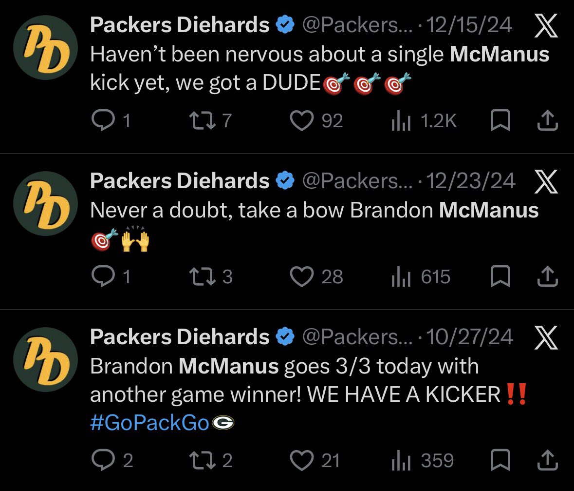 Packers Diehards tweet media