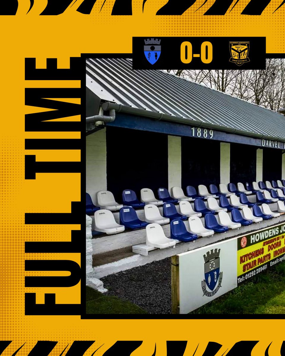 📢 FULL-TIME 📢

<a href="/darvelfc/">Darvel FC</a> 🔵 0 - 0 🐝 Kilbirnie Ladeside

#ComeOnTheBlasties