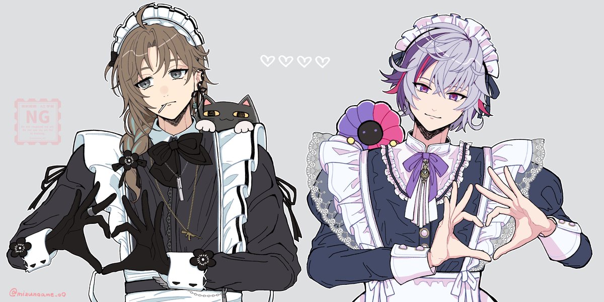 🔫🫶メイドの日🫶🥂✨
#かな絵  #絵スコート